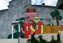 В Одессе нарисовали мурал про котов-коммунальщиков